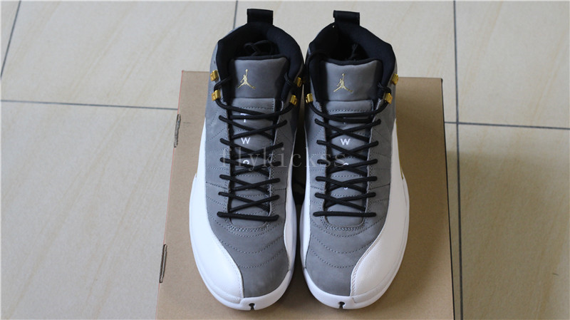 Authenitc Air Jordan 12 Retro UNC Grey Gold